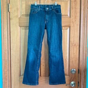 Boy’s Wrangler size 14 bootcut blue jeans, boy’s jeans with adjustable waist